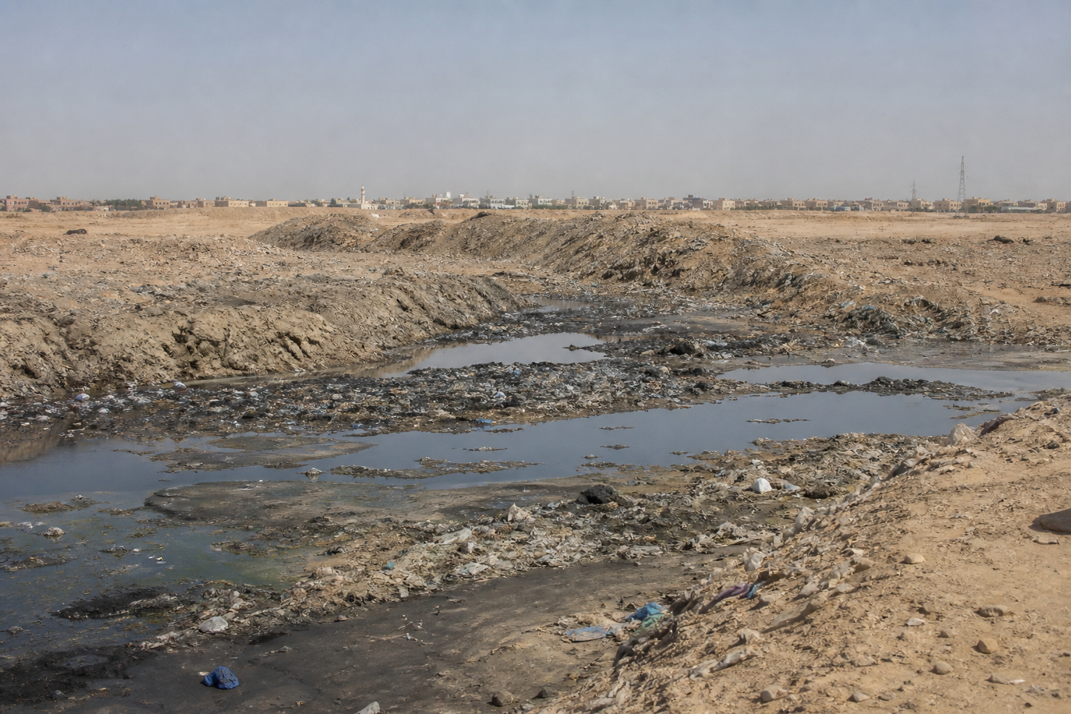 Sewage Dump Area in East Riyadh City