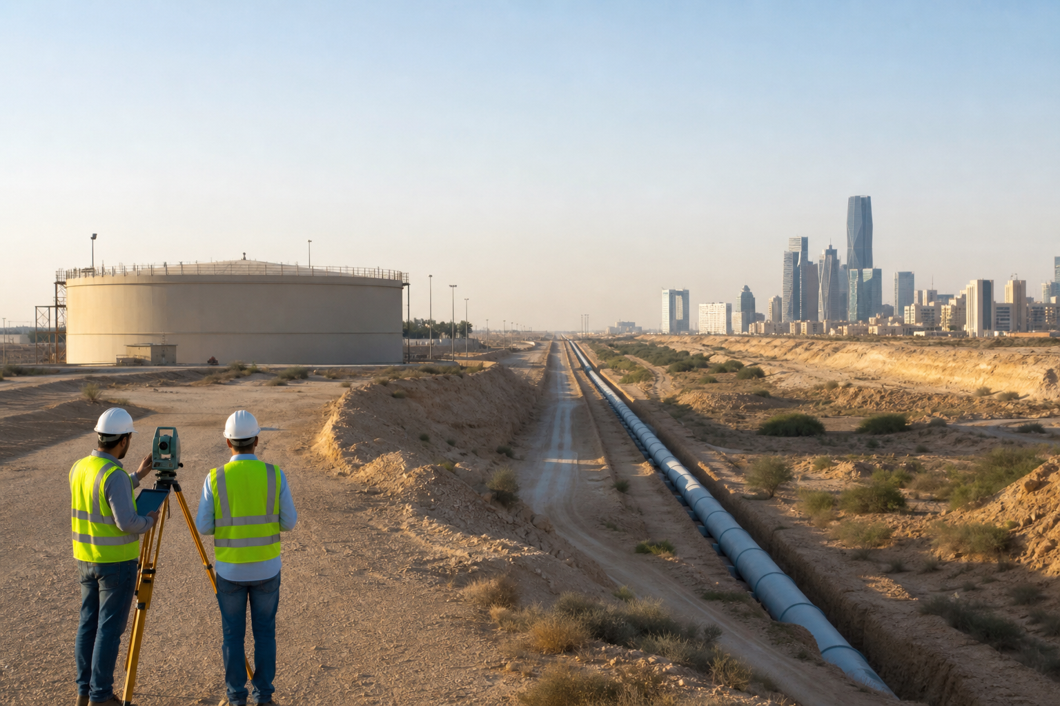Treated Water Tank Line from Diriya Pumping Station to King Abdullah Financial Center
