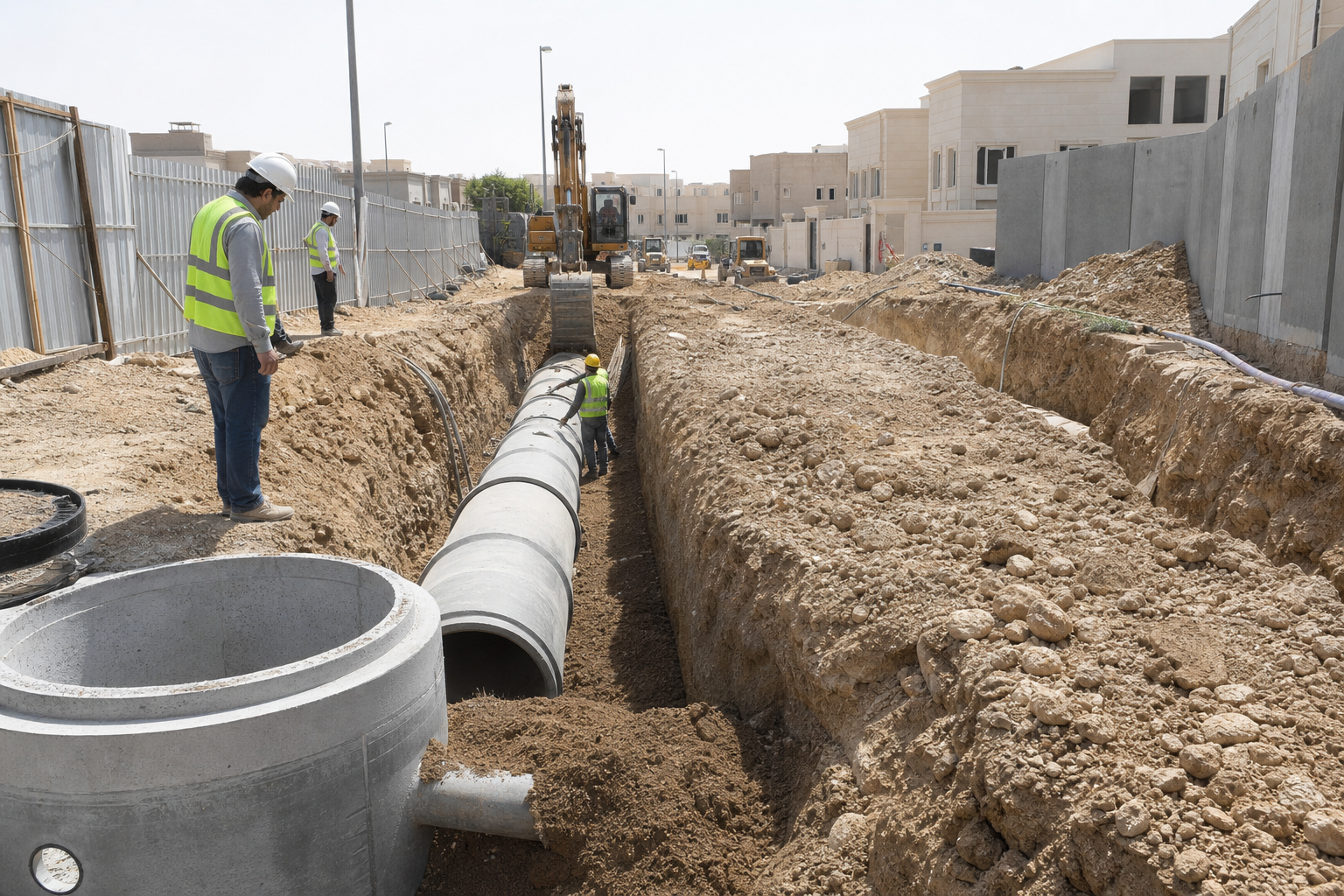 Sewage Networks Projects in Eastern Riyadh