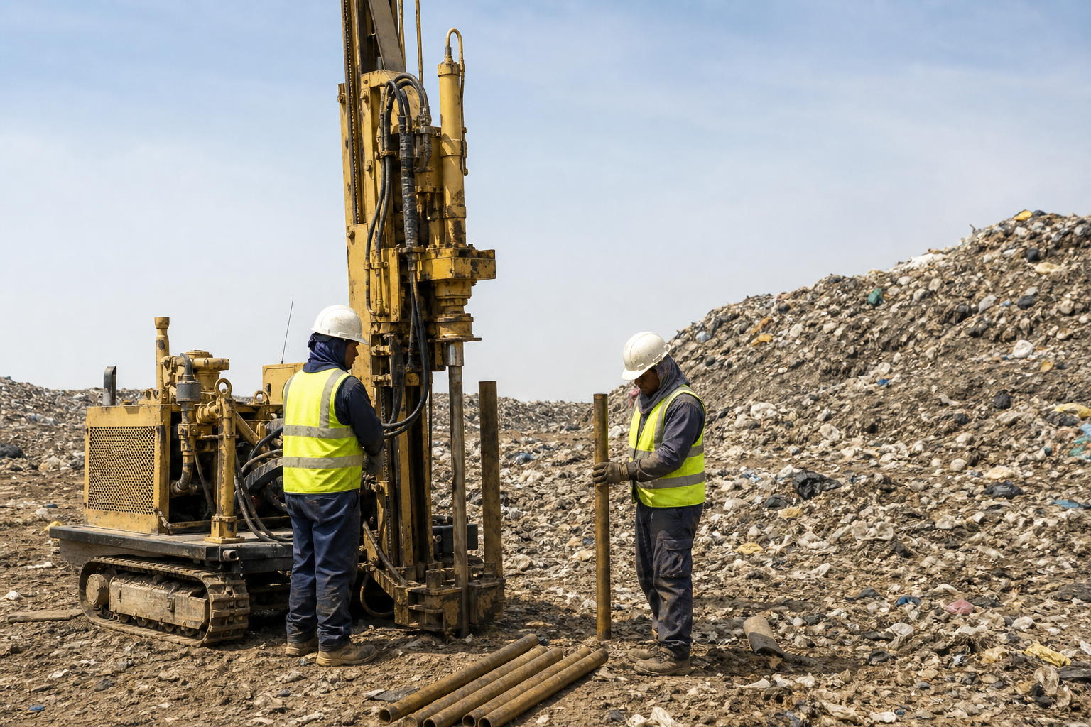 Ghannamiah Landfill and Estimating Sludge Quantities